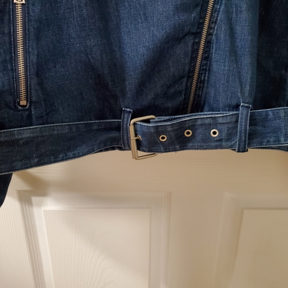 🩷2/$50❤️Gap Denim Sherpa Moto Jacket | Size XXL - Picture 3 of 5